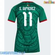 Camisa de time de futebol México Santiago Gimenez #11 Replicas 1º Equipamento Feminina Mundo 2026 Manga Curta